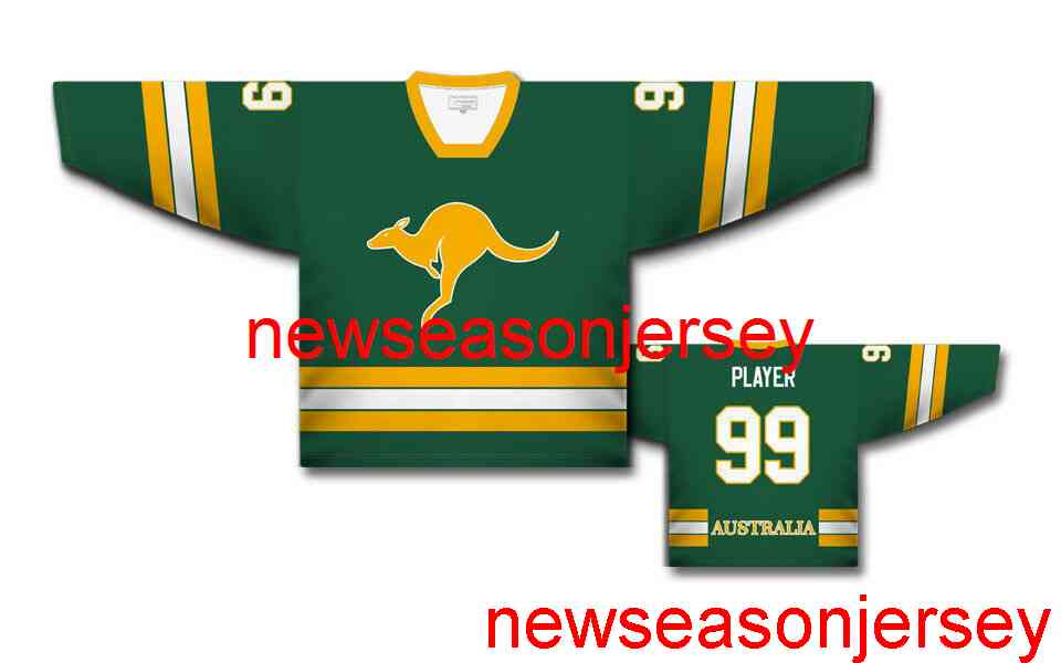 Custom sewing Team Australia Dark Green Ice Hockey Jersey Custom Name and Number Mens Hockey Jersey XS-6XL, Black
Custom sewing Team Australia Dark Green Ice Hockey Jersey Custom Name and Number Mens Hockey Jersey XS-6XL, Black