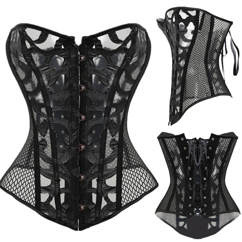 Woman Bustiers Plus Size 6XL Sexy Mesh Corsets and Bustiers Elastic Plastic Bone Net Hollow Out Underwear Clothing Corset Body Shapewear Bla, Black
Woman Bustiers Plus Size 6XL Sexy Mesh Corsets and Bustiers Elastic Plastic Bone Net Hollow Out Underwear Clothing Corset Body Shapewear Bla, Black