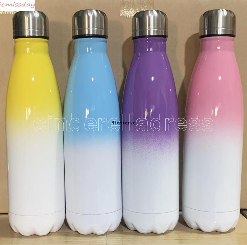 17oz Sublimation Cola Bottle Gradient Colors with Sublimation coat color changing cola bottles 500ml Stainless Steel drinking bottle
17oz Sublimation Cola Bottle Gradient Colors with Sublimation coat color changing cola bottles 500ml Stainless Steel drinking bottle