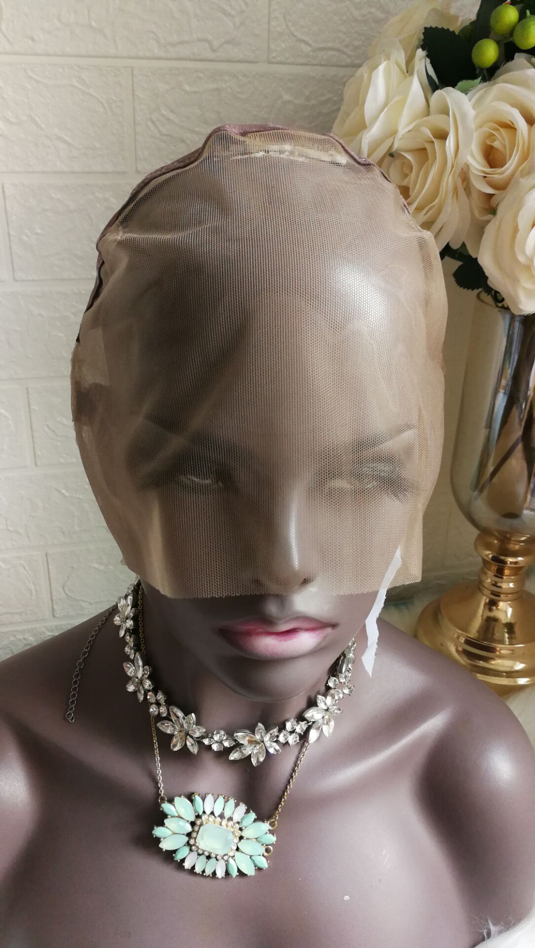 DIY Glueless Lace Wig Cap for Making Wigs Swiss with straps and ear to ear Stretch