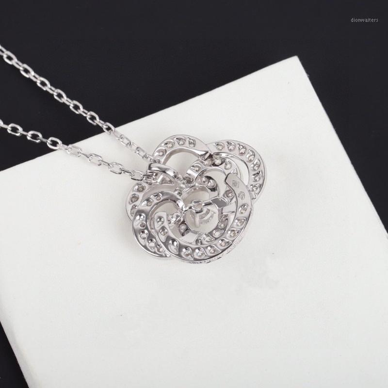 Brand Pure 925 Sterling Silver Jewelry For Women Sakura Diamond Flower Rose Camellia 45CM Luxury Top Quality 2021 Chains
Brand Pure 925 Sterling Silver Jewelry For Women Sakura Diamond Flower Rose Camellia 45CM Luxury Top Quality 2021 Chains
