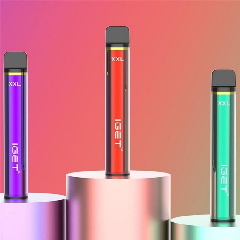 Original Iget XXL Disposable Pod Device Kit E-cigarettes 1800 Puffs 950mAh Battery 7ml Prefilled Cartridge Vape Stick Pen Vs Shion King Plus
Original Iget XXL Disposable Pod Device Kit E-cigarettes 1800 Puffs 950mAh Battery 7ml Prefilled Cartridge Vape Stick Pen Vs Shion King Plus