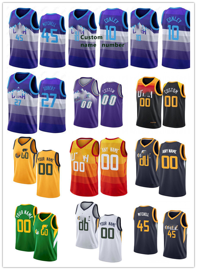 75th Custom Mens Women Youth Utah's Jazz's Donovan 45 Mitchell Mike 10 Conley 00 Clarkson Rudy 27 Gobert Basketball Jerseys, Color
75th Custom Mens Women Youth Utah's Jazz's Donovan 45 Mitchell Mike 10 Conley 00 Clarkson Rudy 27 Gobert Basketball Jerseys, Color