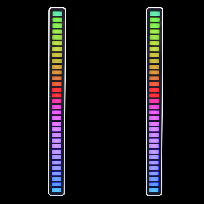 LED Bar Lights Multicolor Music Sound Control Atmosphere LED Strip with Sound Active Function Music Rhythm Light for Party Car Desktop 32 Bit Music Le