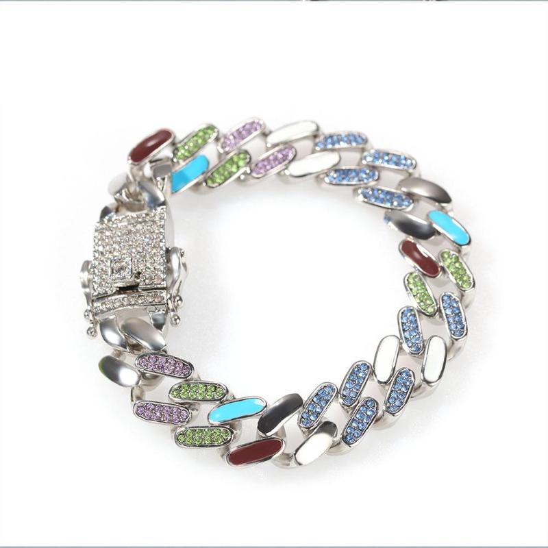 Link, Chain 12mm Colorful Rhinestone Miami Dripping Oil Curb Cuban AnkleBracelet Mens Hip Hop Thick Gold Color Link Heavy Bracelet
Link, Chain 12mm Colorful Rhinestone Miami Dripping Oil Curb Cuban AnkleBracelet Mens Hip Hop Thick Gold Color Link Heavy Bracelet