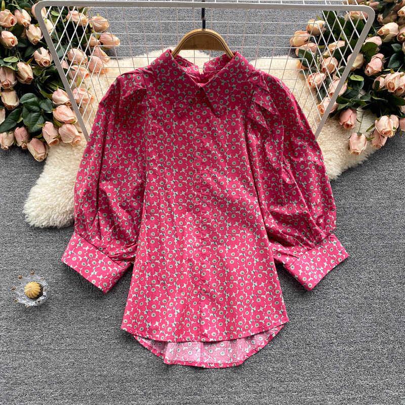 Women's Blouses & Shirts 2021 Women Summer Chic Floral Stylish Puff Sleeve Turn-down Collar Printed Casual Loose, Green
Women's Blouses & Shirts 2021 Women Summer Chic Floral Stylish Puff Sleeve Turn-down Collar Printed Casual Loose, Green