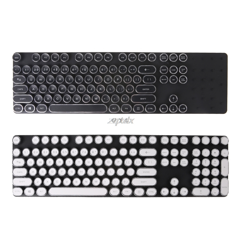 DIY Keycap Retro Steam Punk Typewriter Mechanical Keyboard 104 87 Standard Keys Z09 Drop ship