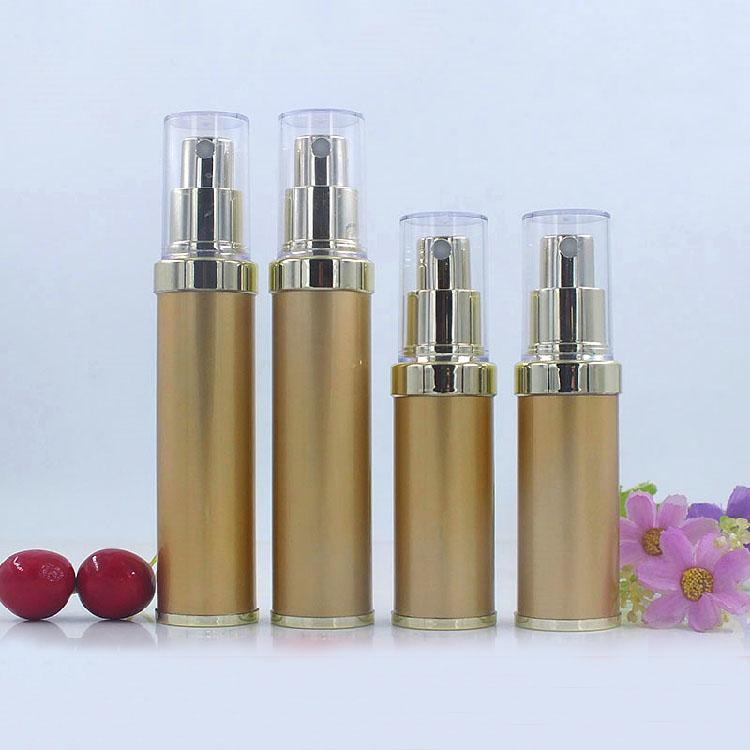 Gold/silver Airless Plastic Bottle For Lotion Emulsion Serum Foundation Hyaluronic Toner Whitening Liquid Skin Care Packing Storage Bottles