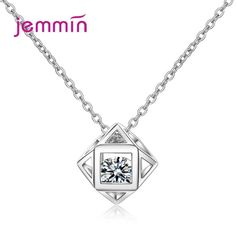Women 925 Sterling Silver Chain Necklaces Pandants Korean Style Square Love Cubic Zircon Wedding Birthday Jewelry Gift Chains
Women 925 Sterling Silver Chain Necklaces Pandants Korean Style Square Love Cubic Zircon Wedding Birthday Jewelry Gift Chains