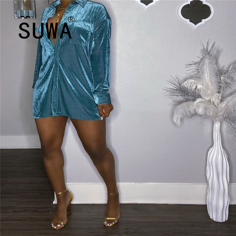 Sexy Blouse Spring Fashion Product Long Sleeve Dress Party Women Tunic Blouses Solid Work Elegant 210525, Sky blue
Sexy Blouse Spring Fashion Product Long Sleeve Dress Party Women Tunic Blouses Solid Work Elegant 210525, Sky blue