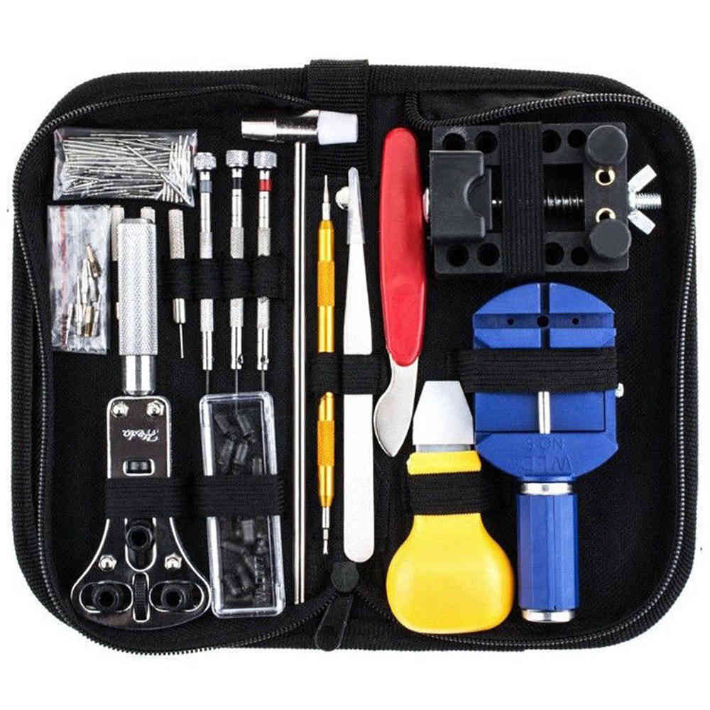 147pcs Watch Repair Tool Kit Case Opener, Spring Strip Remover, Hand Watch Chain Pin Remover, Clock Repair Tool WatchTool Kit