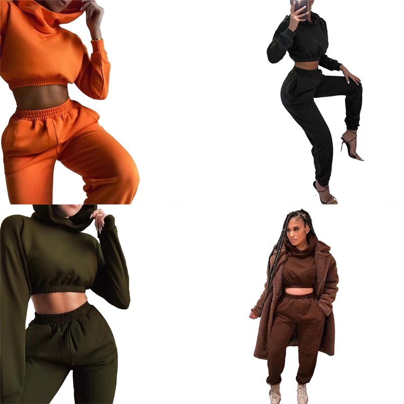 Women Tracksuits fall winter clothes solid color running jogger sweatshirt pants sportswear pullover hoodies crop top leggings outfits outerwear bodysuits 04314, Brown
Women Tracksuits fall winter clothes solid color running jogger sweatshirt pants sportswear pullover hoodies crop top leggings outfits outerwear bodysuits 04314, Brown