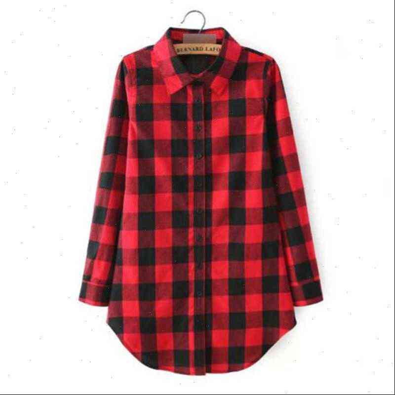 womens blouses fashion women long sleeve blouse plaid print shirt single breasted casual cotton button for lady girls, White
womens blouses fashion women long sleeve blouse plaid print shirt single breasted casual cotton button for lady girls, White