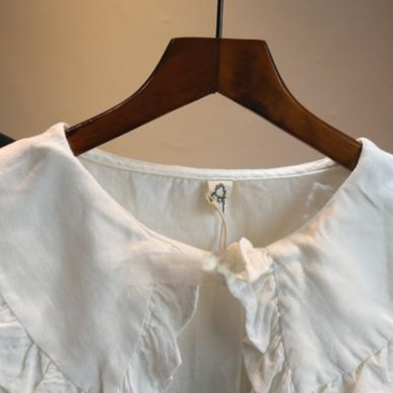 Nomikuma Sweet Peter Pan Collar Women Blouse Causal Long Sleeve Korean Shirts Spring Summer New Blusas Camisas Mujer 6G837 210427