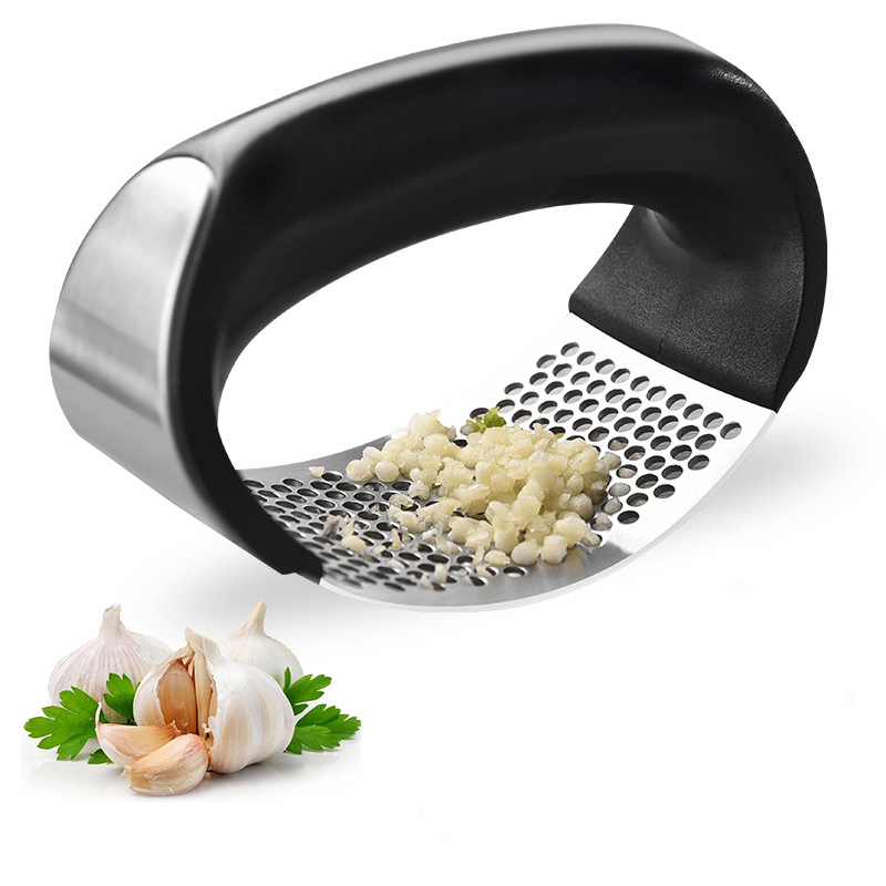 304 Stainless Steel Garlic Press Curved Garlics Vegetable Tools Grinding Slicer Chopper Multi-function Manual Knoflookpers Cooking Gadgets Tool For Sales
304 Stainless Steel Garlic Press Curved Garlics Vegetable Tools Grinding Slicer Chopper Multi-function Manual Knoflookpers Cooking Gadgets Tool For Sales