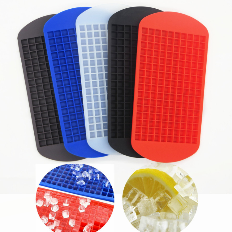 hot 160 Grids DIY Small Mold Silicone Tray cube box Fruit Cube Maker Bar Ice Cream Tools Free shipping