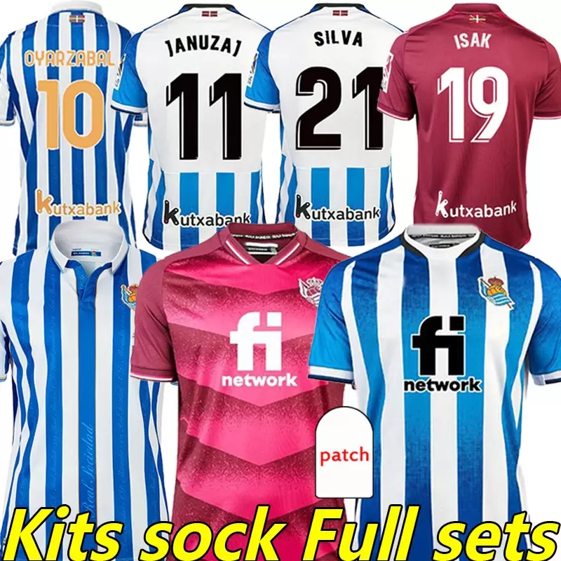 Real Sociedad 21/22 Soccer Jerseys DAVID SILVA OYARZABAL camiseta de futbol Copa del Rey jersey Hombres Niños 2021 2022 men kids kit football Shirts Wear, Colour 6
Real Sociedad 21/22 Soccer Jerseys DAVID SILVA OYARZABAL camiseta de futbol Copa del Rey jersey Hombres Niños 2021 2022 men kids kit football Shirts Wear, Colour 6