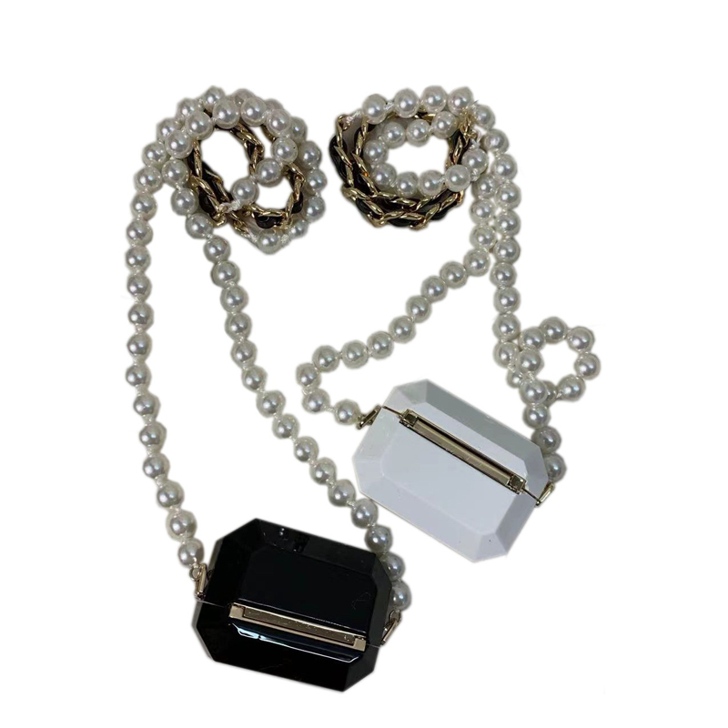 Pearl Tiny Bags Luxurys Fashion designer Airpods Necklace Package High Quality Lipstick boxes jewelry Ear Cup Kits Mini Coin Bag Pures Wallets White Color With box, Black
Pearl Tiny Bags Luxurys Fashion designer Airpods Necklace Package High Quality Lipstick boxes jewelry Ear Cup Kits Mini Coin Bag Pures Wallets White Color With box, Black
