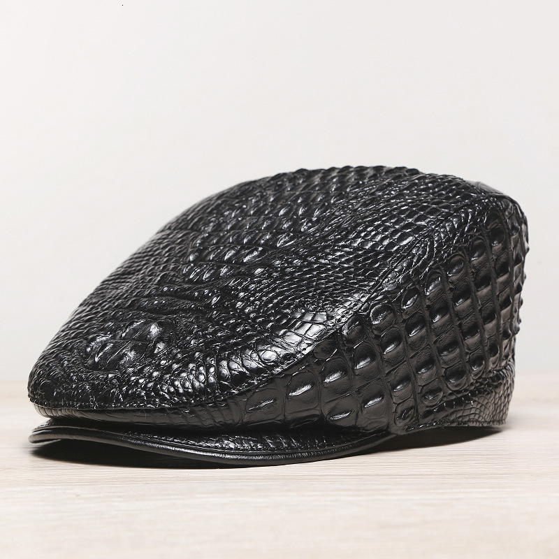 Authentic Real True Crocodile Leather Gentlemen Newsboy Cap Genuine Alligator Skin Autumn Winter Male Vintage Beret Hat Flatcap
Authentic Real True Crocodile Leather Gentlemen Newsboy Cap Genuine Alligator Skin Autumn Winter Male Vintage Beret Hat Flatcap