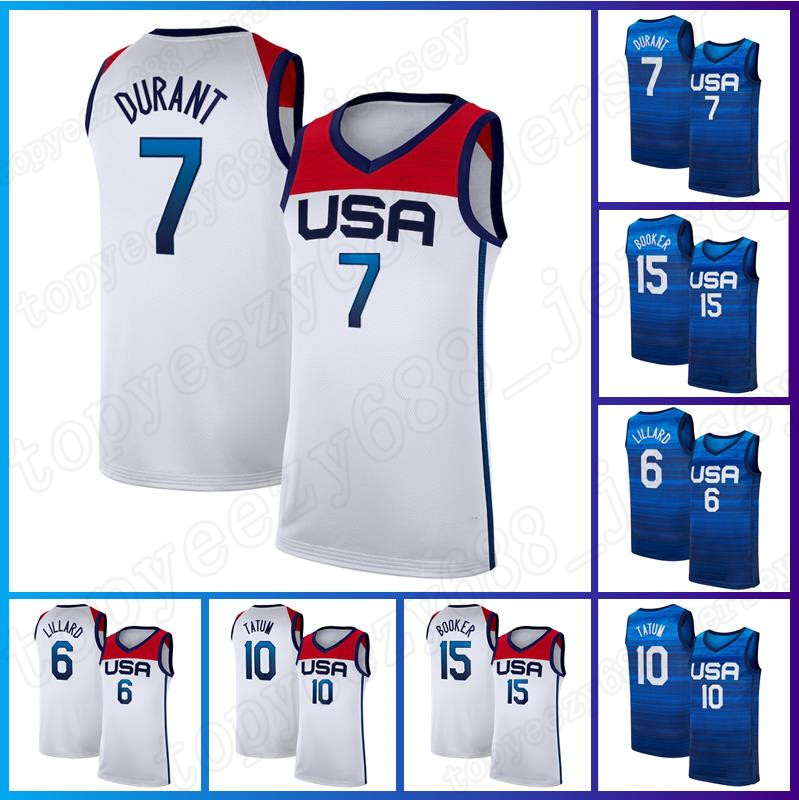 Kevin 7 Durant 2020 Summer Olympics 6 Damian Lillard Basketball Devin 15 Booker Jersey 10 Jayson Tatum Mens National Team US America Home Away Blue white Jersey, 2021 jersey
Kevin 7 Durant 2020 Summer Olympics 6 Damian Lillard Basketball Devin 15 Booker Jersey 10 Jayson Tatum Mens National Team US America Home Away Blue white Jersey, 2021 jersey