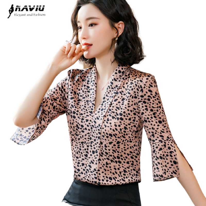 Fashion Women Long Sleeve Leopard Blouse V Neck Shirt Ladies OL Party Top Dames Streetwear Blusas Femininas Elegant Plus Size 210604, Leopard shirt
Fashion Women Long Sleeve Leopard Blouse V Neck Shirt Ladies OL Party Top Dames Streetwear Blusas Femininas Elegant Plus Size 210604, Leopard shirt