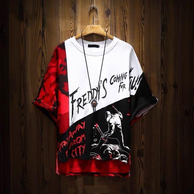 Men's T-Shirts Hip Hop Half Sleeve Fashion Printed Tshirt Men Cotton Street Anime Japanese Shirt Rapper Clothing, White;black
Men's T-Shirts Hip Hop Half Sleeve Fashion Printed Tshirt Men Cotton Street Anime Japanese Shirt Rapper Clothing, White;black