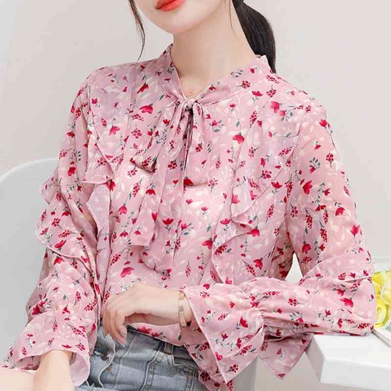 Blouse Women Long Sleeve Women Shirts Tops Ruffles Print Chiffon Blouse Shirt Women Blouses Blusa Blusas Camisas Mujer D378 210602, Pink
Blouse Women Long Sleeve Women Shirts Tops Ruffles Print Chiffon Blouse Shirt Women Blouses Blusa Blusas Camisas Mujer D378 210602, Pink