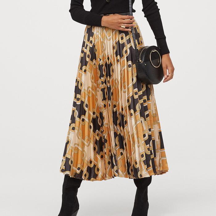 Skirts Chic Women Pleated Autumn 2021 Fashion Geometric Pattern Prints Modern Lady Long, As photo
Skirts Chic Women Pleated Autumn 2021 Fashion Geometric Pattern Prints Modern Lady Long, As photo