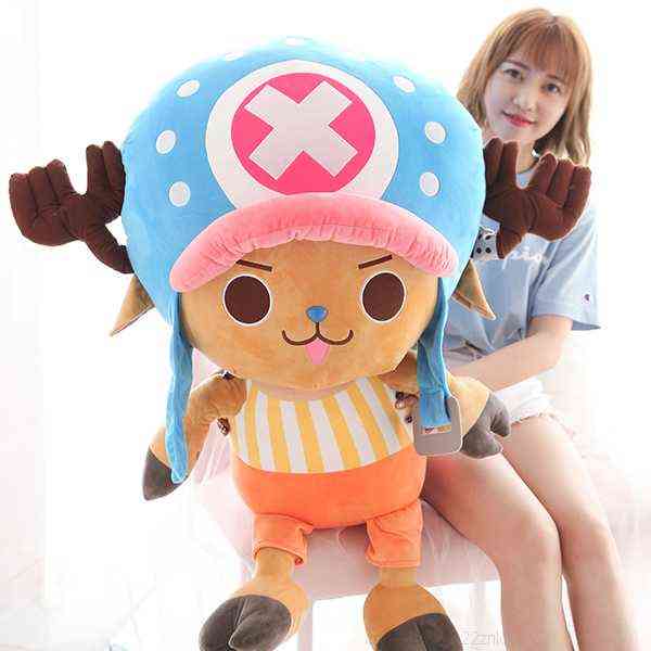 Big Size Anime One Piece Chopper Plush Stuffed Doll Toy Kawaii Cute Lovely Soft Plush Toys Kids Pillow Gift Children Birthday AA220314