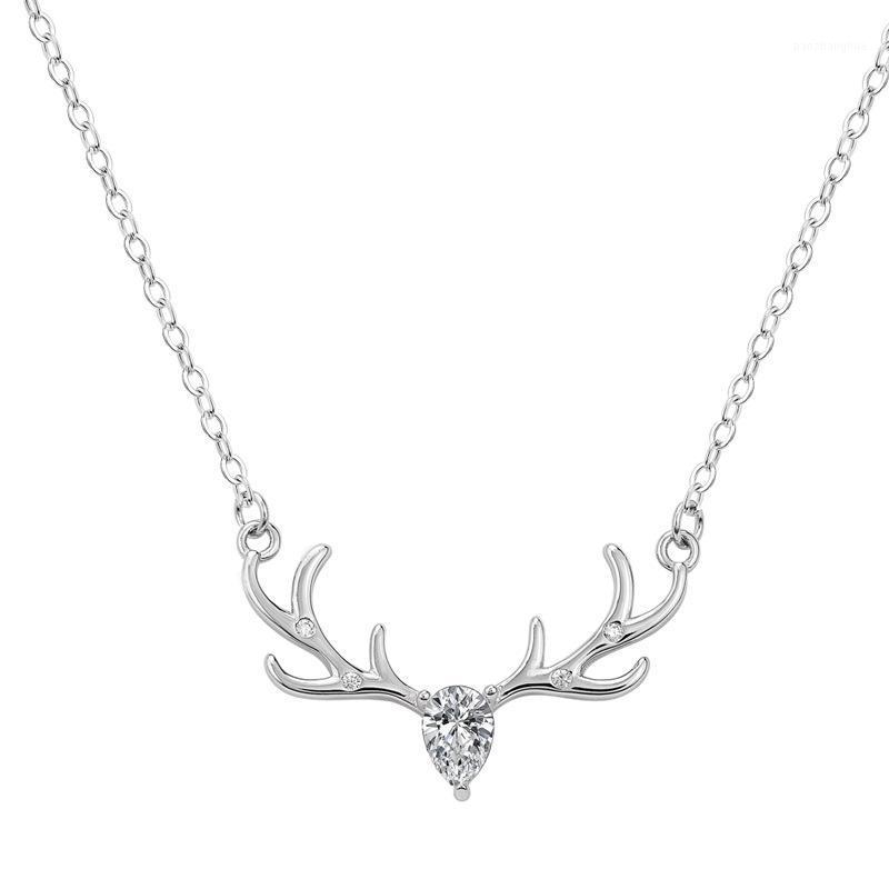 Chains Christmas Elk Necklace Female S925 Sterling Silver Small Antler Sen Department Pendant Gift
Chains Christmas Elk Necklace Female S925 Sterling Silver Small Antler Sen Department Pendant Gift