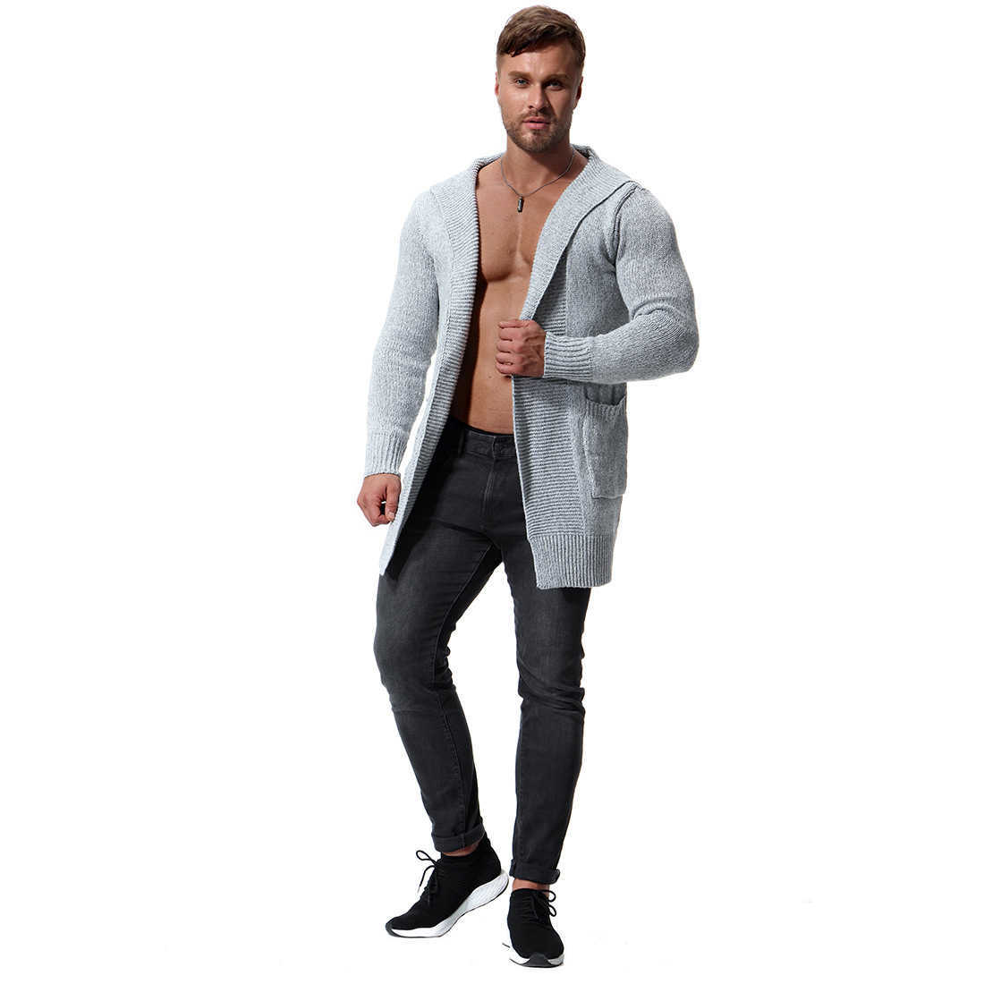 Warm Sweater Slim Long-sleeved Solid Color Regular Turtleneck For Men 211008