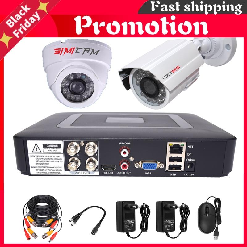 Wireless Camera Kits 4CH DVR CCTV Security System AHD Cameras Kit 1200TVL 2Pcs Dome Infrared 1080P 2MP 5in1 Video Surveillance Set
Wireless Camera Kits 4CH DVR CCTV Security System AHD Cameras Kit 1200TVL 2Pcs Dome Infrared 1080P 2MP 5in1 Video Surveillance Set