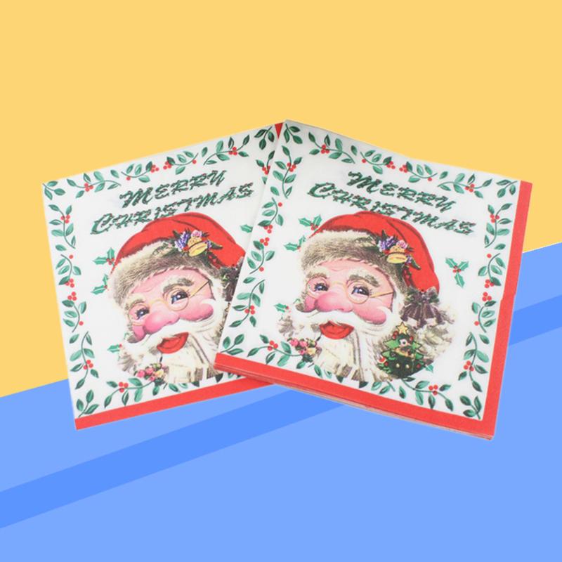 Printed Christmas Napkins Santa Claus Pattern Tissue Dinner Birthday Party Favors Xmas Supplies Kitchen Paper
Printed Christmas Napkins Santa Claus Pattern Tissue Dinner Birthday Party Favors Xmas Supplies Kitchen Paper
