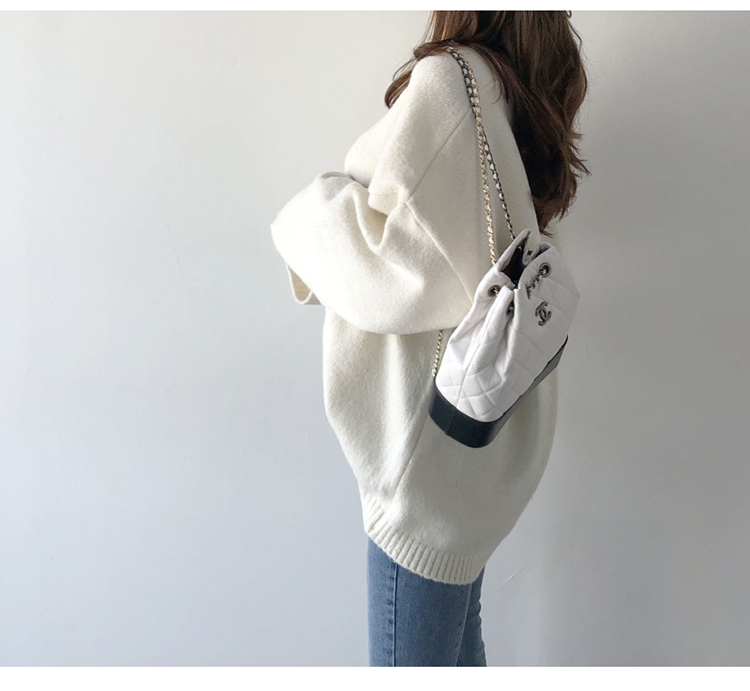 Spring Autumn Ladies Jumper Loose Korean Women Long Sleeve Sweater Fashion Elegant V-neck Knitted Pullover Tops 210513