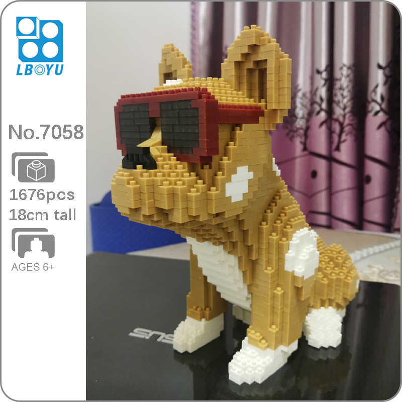 Boyu 7058 Cartoon Eyeglasses Bulldog Spotted Dog Animal Pet 3D DIY Mini Diamond Blocks Bricks Building Toy for Children no Box Q0723
Boyu 7058 Cartoon Eyeglasses Bulldog Spotted Dog Animal Pet 3D DIY Mini Diamond Blocks Bricks Building Toy for Children no Box Q0723