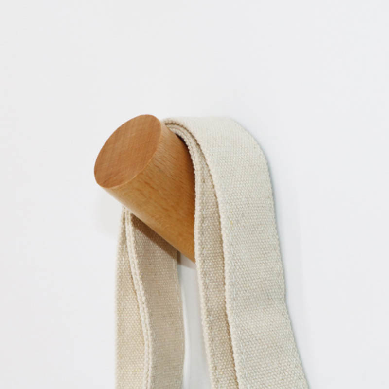 1pcs hanger high quality hat scarf handbag storage rack coat hook natural wood wall decoration bathroom accessories yellow brown