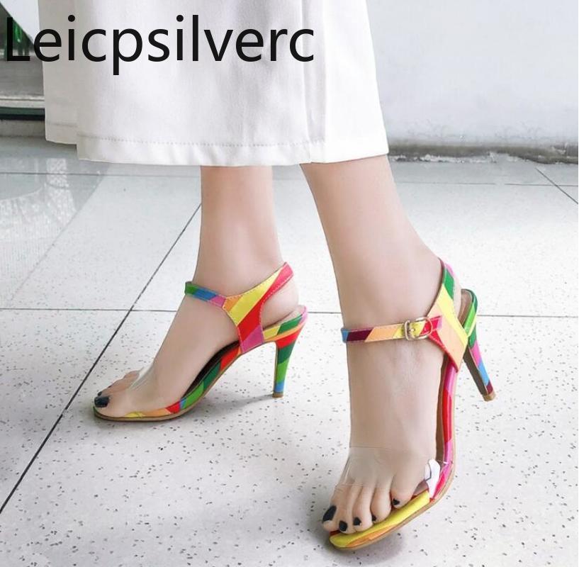 Women's Sandals Summer The Fashion Color Matching Open Toe Buckle Fine Heel High Shoes Plus Size 31-44, Black
Women's Sandals Summer The Fashion Color Matching Open Toe Buckle Fine Heel High Shoes Plus Size 31-44, Black