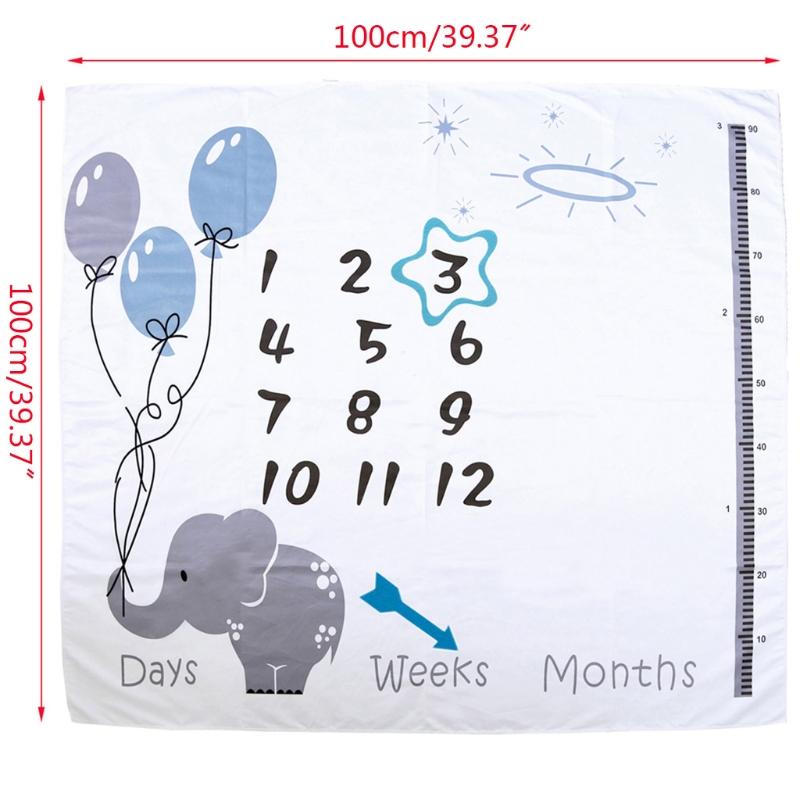 Blankets & Swaddling U7EE 1 Set Baby Monthly Record Growth Milestone Blanket Born Pography Props Accessories Cartoon Printing Background
Blankets & Swaddling U7EE 1 Set Baby Monthly Record Growth Milestone Blanket Born Pography Props Accessories Cartoon Printing Background