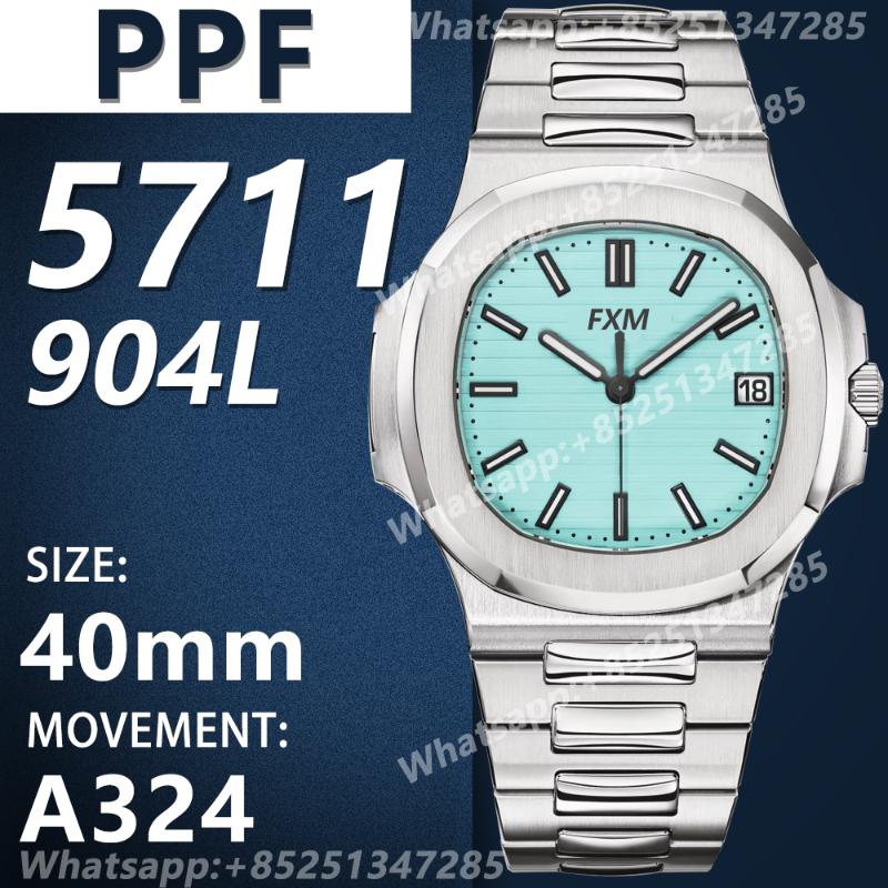 Wristwatches Men's Automatic Mechanical Watch 40mm Nautilus 5711 Ice Blue 1:1 Edition 904L Super Clone Sports
Wristwatches Men's Automatic Mechanical Watch 40mm Nautilus 5711 Ice Blue 1:1 Edition 904L Super Clone Sports