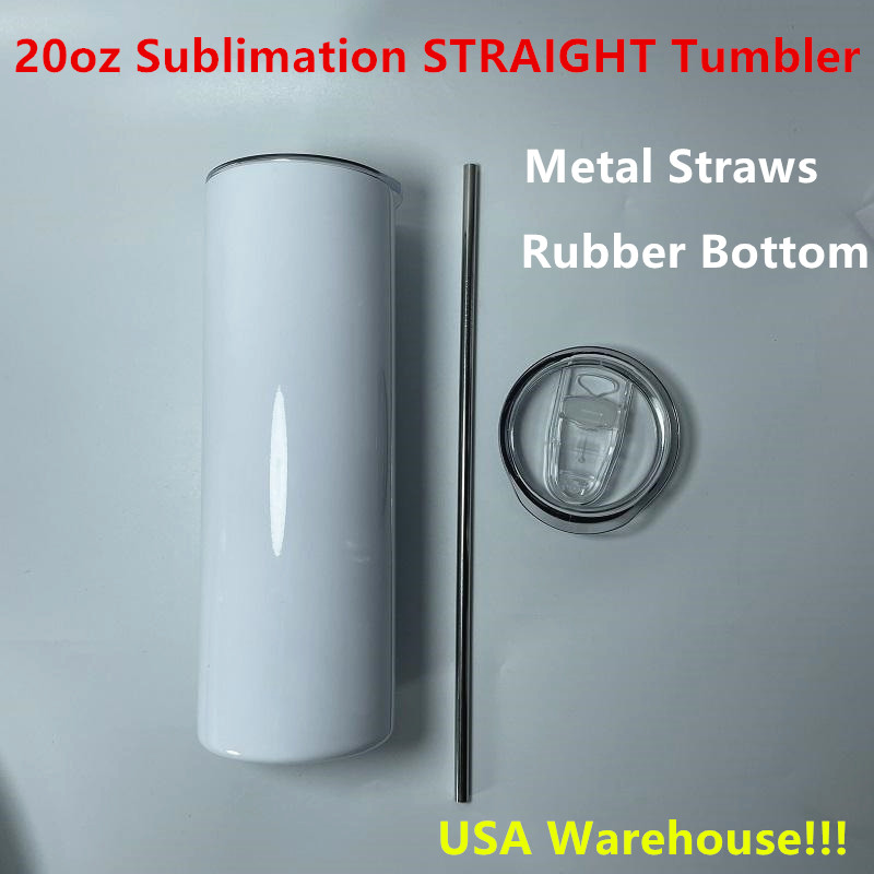 Local warehouse! Sublimation Tumbler 20oz STRAIGHT Tumbler with Metal Straws Straight Cups Stainless Steel slim Tumbler US-Abroad Shipping Rubber Bottom USA, White
Local warehouse! Sublimation Tumbler 20oz STRAIGHT Tumbler with Metal Straws Straight Cups Stainless Steel slim Tumbler US-Abroad Shipping Rubber Bottom USA, White