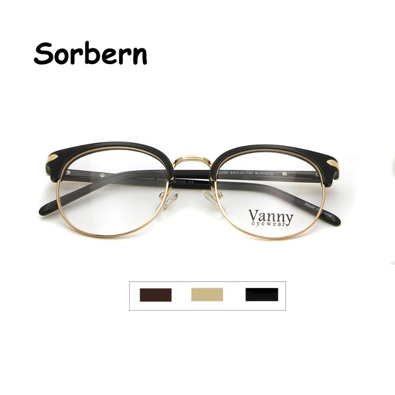 Fashion Sunglasses Frames Brand Designer Alloy Eye Glasses For Men Semi Rimless Eyeglass Frame Club Vintage Women'S Round Korean Eyeglasses
Fashion Sunglasses Frames Brand Designer Alloy Eye Glasses For Men Semi Rimless Eyeglass Frame Club Vintage Women'S Round Korean Eyeglasses