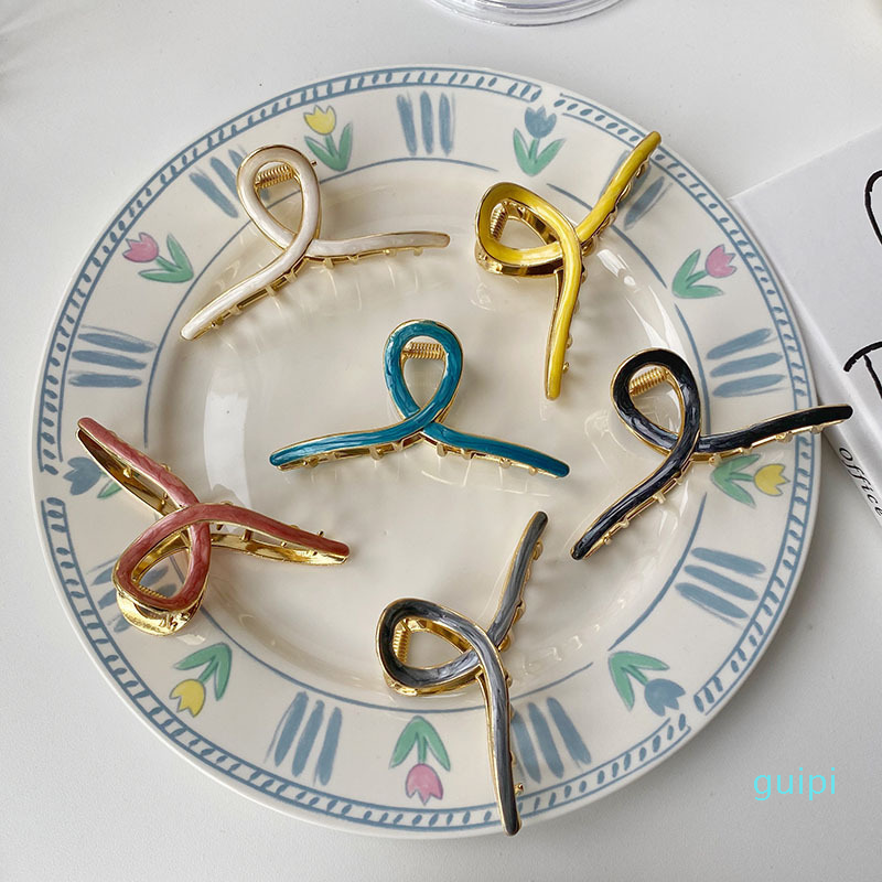 Woman Elegant Alloy Crab Women Accessories Girls Hairpins Hair Claw Clips Ladies Ornaments Barrettes Headwear Hairgrip