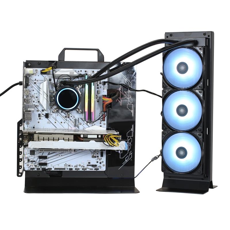 Laptop Cooling Pads K3NB External Water Dock Bracket For ITX Computer Case 240 360mm Cooler Radiator Multifunction Stent