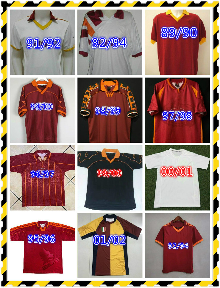 1990 1991 1992 1994 1995 1996 Retro TOTTI GIANNINI soccer jersey 92 94 95 96 classic commemorate Collection Maglia da calcio
1990 1991 1992 1994 1995 1996 Retro TOTTI GIANNINI soccer jersey 92 94 95 96 classic commemorate Collection Maglia da calcio