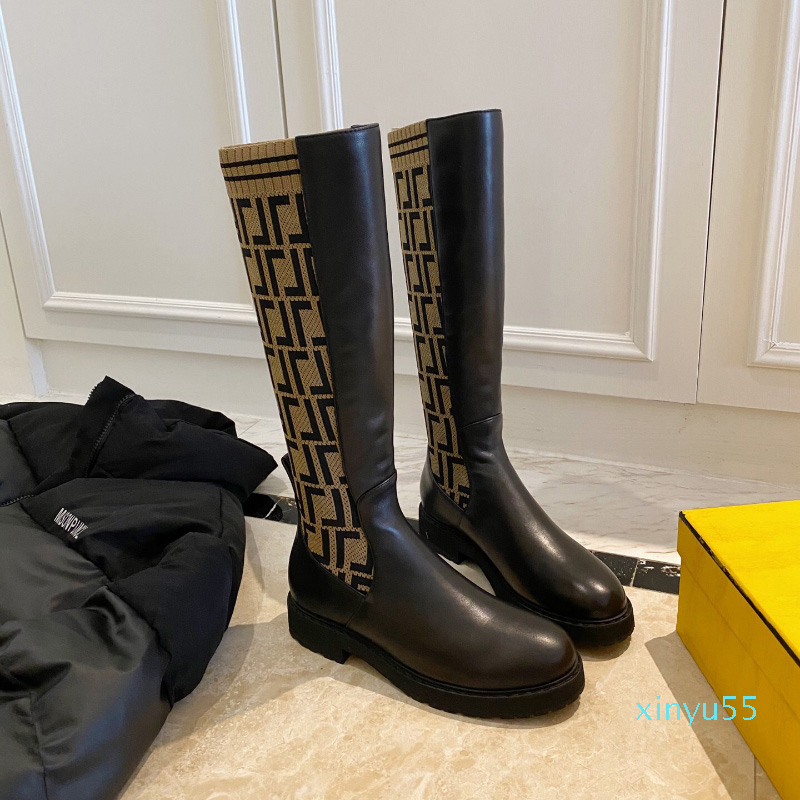 FF Zucca knitted sock-style flats tall boots Rockoko logo-jacquard stretch fabric and black leather knee- high boot for women luxury designe, Grey
FF Zucca knitted sock-style flats tall boots Rockoko logo-jacquard stretch fabric and black leather knee- high boot for women luxury designe, Grey