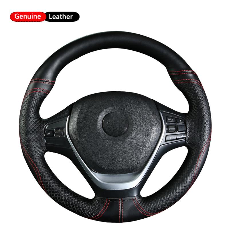 Steering Wheel Covers DIY Braid Embossed Hand-Stitched Car Cover Universal Leather Automotive 15 Inch Steering-wheel Anti-Slip Soft
Steering Wheel Covers DIY Braid Embossed Hand-Stitched Car Cover Universal Leather Automotive 15 Inch Steering-wheel Anti-Slip Soft