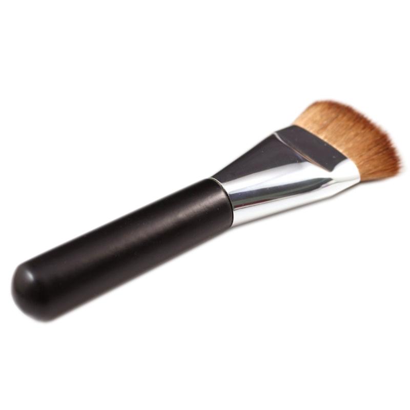 Makeup Brushes Two-color Multifunctional Fine Fiber Flat Contour Brush Foundation ConfigureFlat Top Kabuki Base Cream Mix