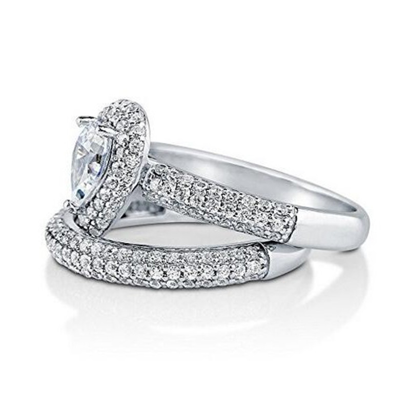 Choucong Brand Vintage Promise Wedding Ring set Real 925 sterling Silver Diamond cz Engagement eBand Rings For Women Bridal sets Jewelry Gift