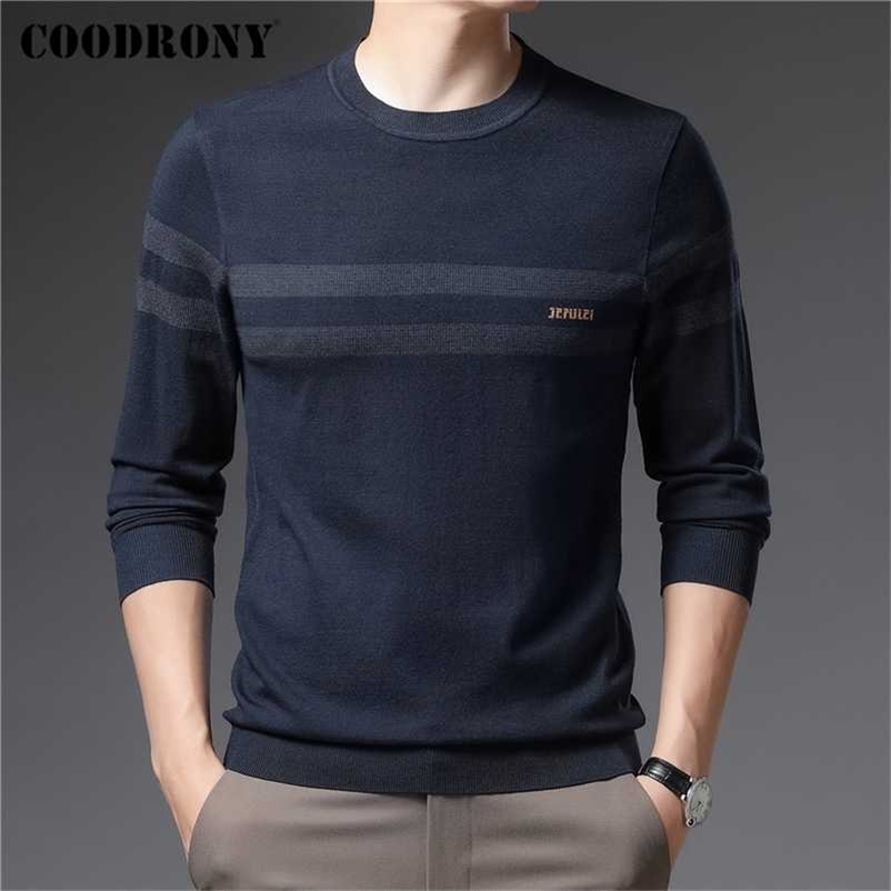 COODRONY Brand Sweater Pullover Men Clothing Fashion Casual Striped O-Neck Pull Homme Autumn Winter Knitwear Shirt Jersey C1389 211109, Black
COODRONY Brand Sweater Pullover Men Clothing Fashion Casual Striped O-Neck Pull Homme Autumn Winter Knitwear Shirt Jersey C1389 211109, Black