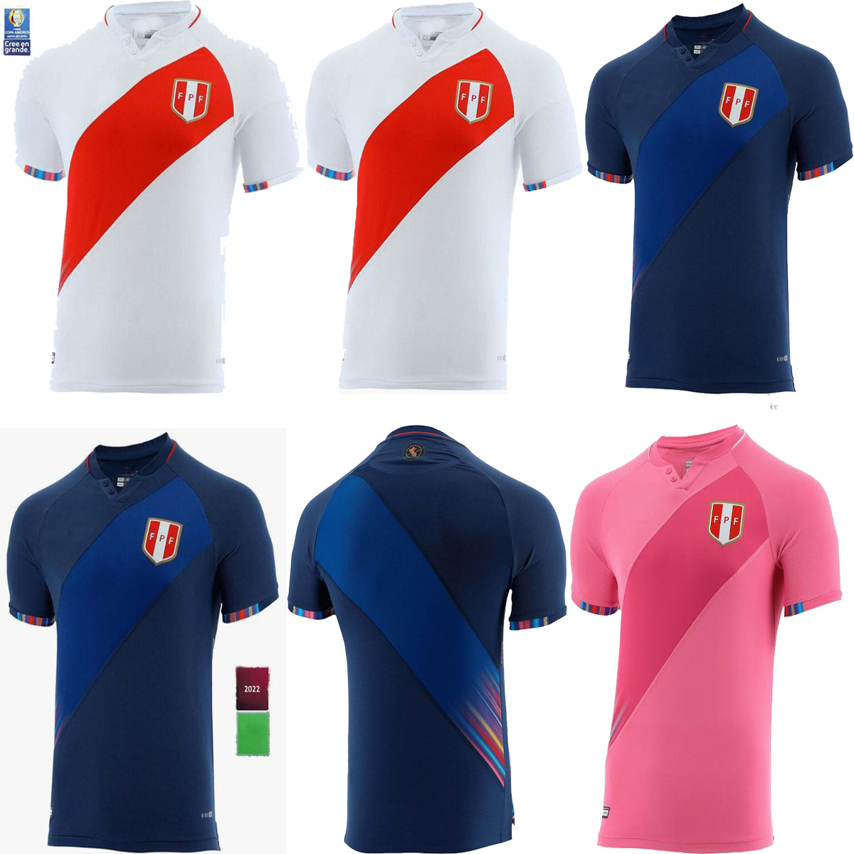 2021 2022 Perú camisetas de fútbol Copa American jerseys Home Away GUERRERO FARFAN CUEVA LAPADULA LORES Peru Soccer Jersey MEN Football Shirt, Black
2021 2022 Perú camisetas de fútbol Copa American jerseys Home Away GUERRERO FARFAN CUEVA LAPADULA LORES Peru Soccer Jersey MEN Football Shirt, Black